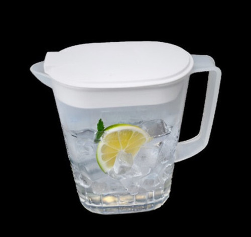 ﻿1.5L Litre Polypropylene Re-usable/Recyclable Kitchen Fridge Door Jug with Lid 