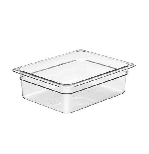 Camwear Food Pan Plastic, 1/2 Size  4'' Deep, Polycarbonate,  each