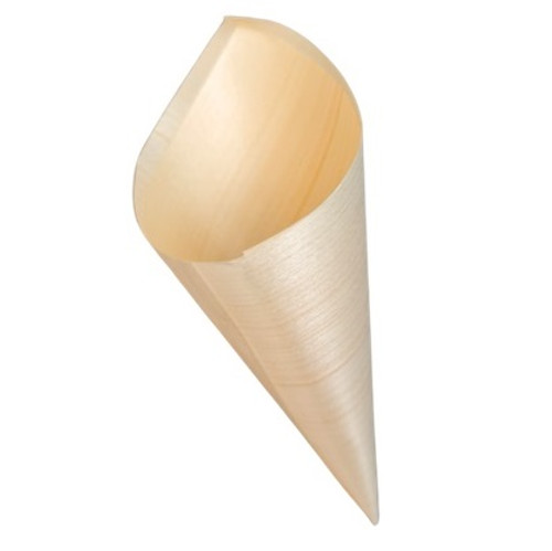 Naturel Pinewood Serving Cones, Extra large  (240 x 170mm)  Pack x 50