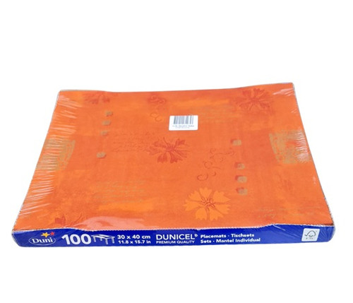 Dunicel Premium Paper placemat Solento Terracotta 30cm x 40 cm  - Pack x 100