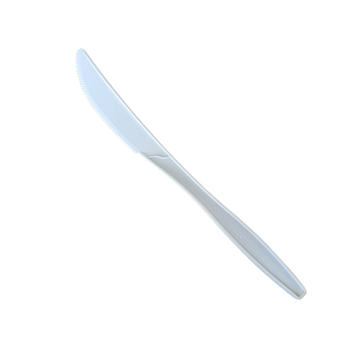 Plastic Knife 7 inch Biodegradable White