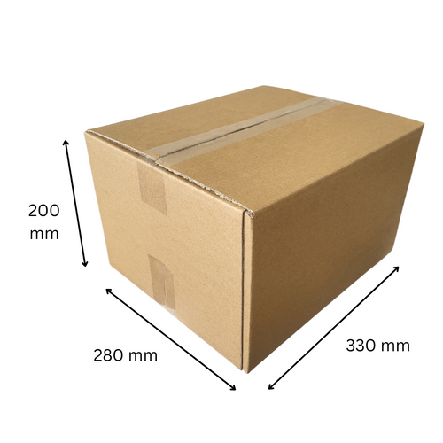 Heavy Duty Double Wall Cardboard Box 330 x 280 x 200 mm