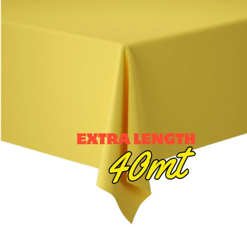 Decor Banquet Reel 1.25 x 40m Daffodil Yellow 