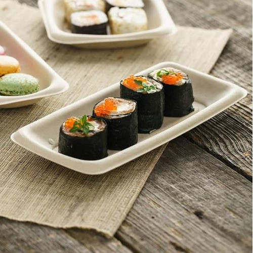 Sabert 240 x 110 mm Grab & Go Rectangular Tray - Case x 300