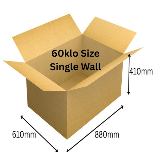 Sample Box 60klo Size E/Large Cardboard box  610 x 880 x 410mm  
