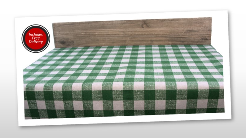 Banquet Roll Green Gingham 1 25m X 25mt Starlight Packaging