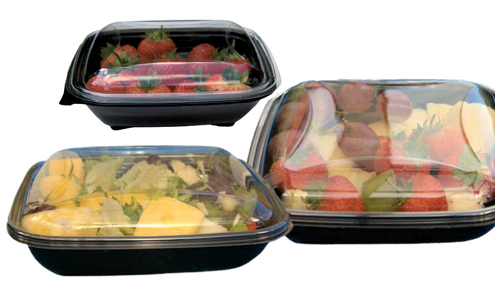 Disposable Plastic Salad Containers, Salad Bowls