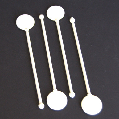 6 Disc Red Cocktail Stirrers Swizzle Sticks 50 Pack