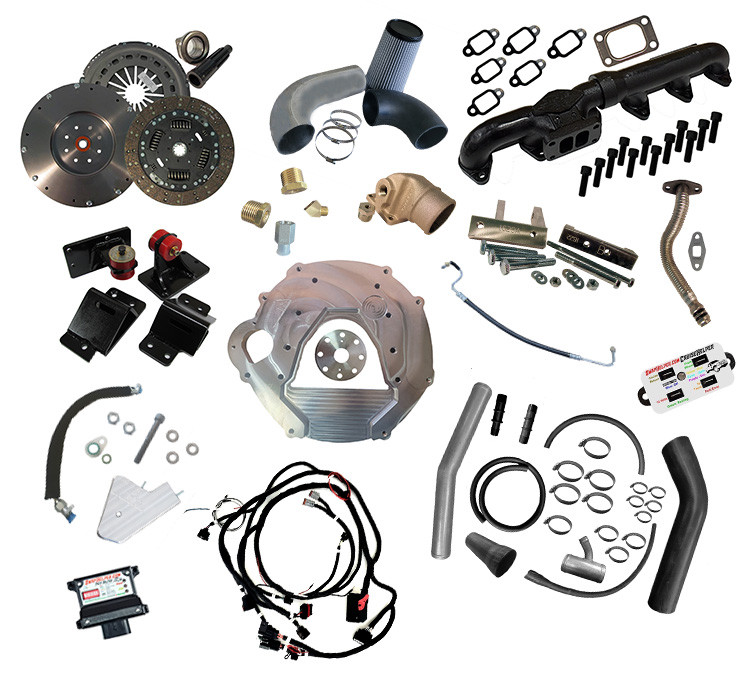 South Bend Clutch® Kit: 2003-10 Ford® 6.0L & 6.4L ZF-6 to Cummins®