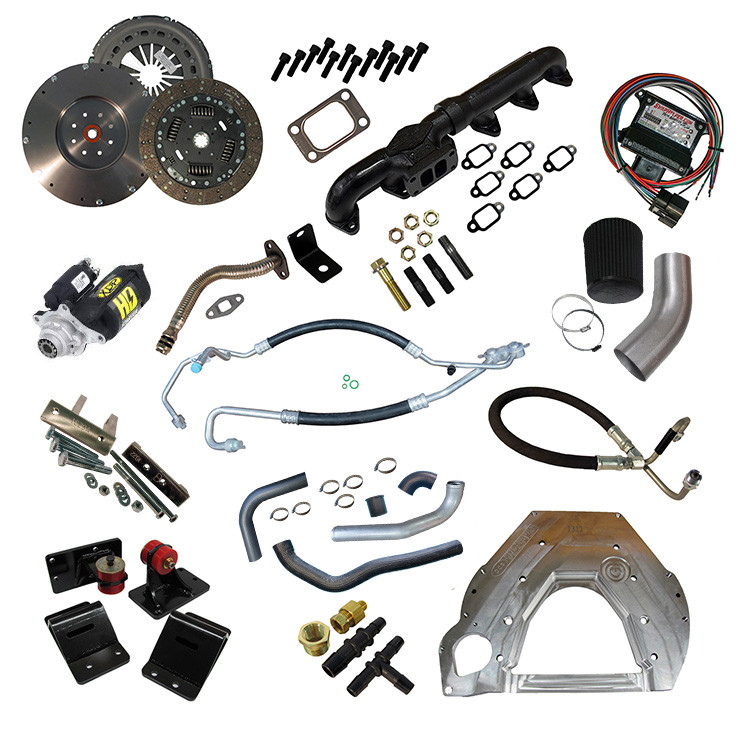 Ford 7.3L ZF6 to 12V Cummins Swap Kit w/ Clutch