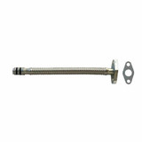 Turbo Oil Drain Tube: 19” Stainless Steel, Flexible