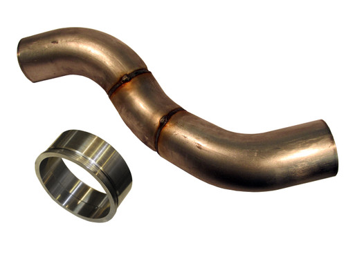 Exhaust Down Pipe- 4 3/8" flange and complete down pipe 