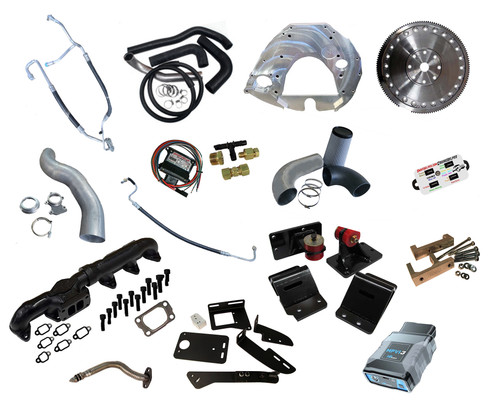 Conversion Kit: Ford 2003-2007, 6.0L, 5R110 to 1998.5-2002 Cummins 24 Valve. 