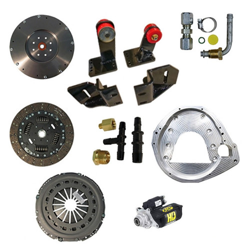 Conversion Kit: 1988 - 1995 Ford F-150, 300, 302, 351W, 5-Speed Manual Trans to Cummins 4BT
