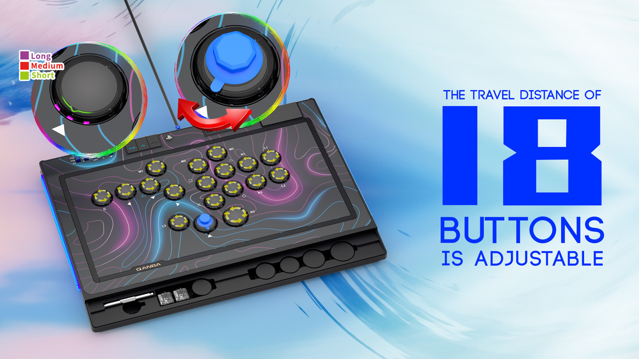 ジ*シ様 Qanba Sapphire Arcade Controller QANBA Sapphire Leverless Arcade Controller PS4 | PS5 | PC