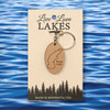 Ponto Lake small elliptical keychain