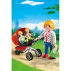 Playmobil City Life Mother with Twin Stroller