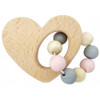 Hess-Spielzeug - Rattle Heart Natural Pink