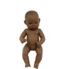 Miniland Doll 32cm - African Girl Baby Doll (undressed)