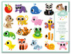 Djeco - Baby Animals Big Stickers