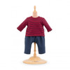 Corolle Mon Premier - Red Striped T-shirt & Pants Set - 30cm