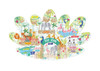 Floss & Rock 80pc -  The Zoo Shaped Puzzle