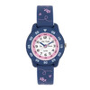 Cactus Junior - Time Teacher Watch - Blue/Pink Flowers