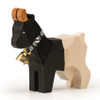 Trauffer - Black & White Goat with Bell, Large
