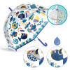 Djeco - Fish Themed Colour Change PVC Child Umbrella