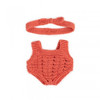 Miniland Clothing - ECO Knitted Romper & Hairband,  21cm