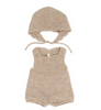 Miniland Clothing - Eco Knitted Romper & Bonnet,  38cm