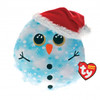 Ty Squish-A-Boo - Christmas Fleck the Blue Snowman Small 10''