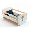 Djeco - Pomea Collection - Doll's Blue Night Rocking Bed