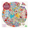 eeBoo 500pc - Blue Bird, Yellow Bird Round Puzzle