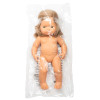 Miniland Doll 38cm - Caucasian Dark Blonde Girl Baby Doll (Undressed)