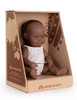 Miniland Doll 32cm - African Girl Baby Doll in Underwear