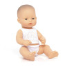 Miniland Doll 32cm - Asian Girl Baby Doll in Underwear