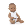 Miniland Doll 32cm - Hispanic Boy Baby Doll in Underwear