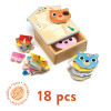 Djeco - Dressup Mix Wooden Puzzle  Set