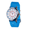 EasyRead Time Teacher 12/24 Hour Watch - Red/Blue Face with Sky Blue Strap