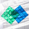 Connetix - Rainbow Blue & Green Base Plate 2pc