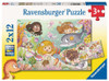 Ravensburger 2x12pc - Fairies and Mermaids Puzzle