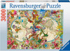 Ravensburger 3000pc - Flora & Fauna World Map Puzzle