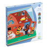 Djeco - The Barn - 3 Layer Wooden Puzzle