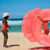 Sunnylife - Luxe Pool Ring Shell - Neon Coral