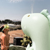 Sunnylife -  Inflatable Giant Sprinkler - Surfing Dino