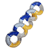 Tangle Brain Tools - Focus Fidget - Navy/Yellow/White