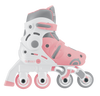 Globber Learning Inline Skates 2in1 for Kids: Size 29-32 - Pastel Pink