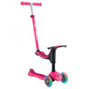 Globber GO UP SPORTY with Lights Scooter - Fuchsia Pink/ Dark Pink V4