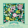 Djeco - Colourful Flowers and Foliage Wooden Beads 450pcs